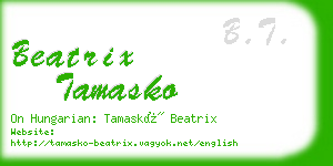 beatrix tamasko business card